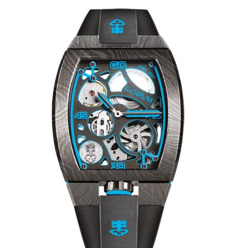 Replica Corum LAB 01 Damascus Steel Watch Z410/03862 - 410.100.43/F371 BL01